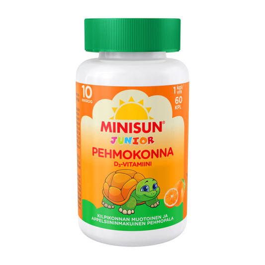 Minisun Junior D-vitamin Sköldpadda (Apelsin)