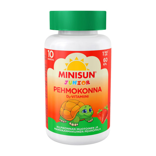 Minisun Junior D-vitamin Sköldpadda (Jordgubb)