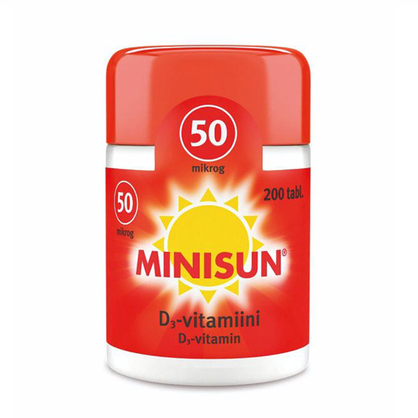 Minisun D-vitamin 50 µg Smultron
