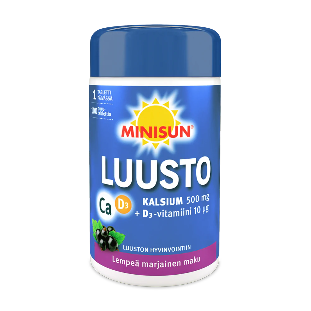 Minisun Luusto Kalcium+Vitamin D3