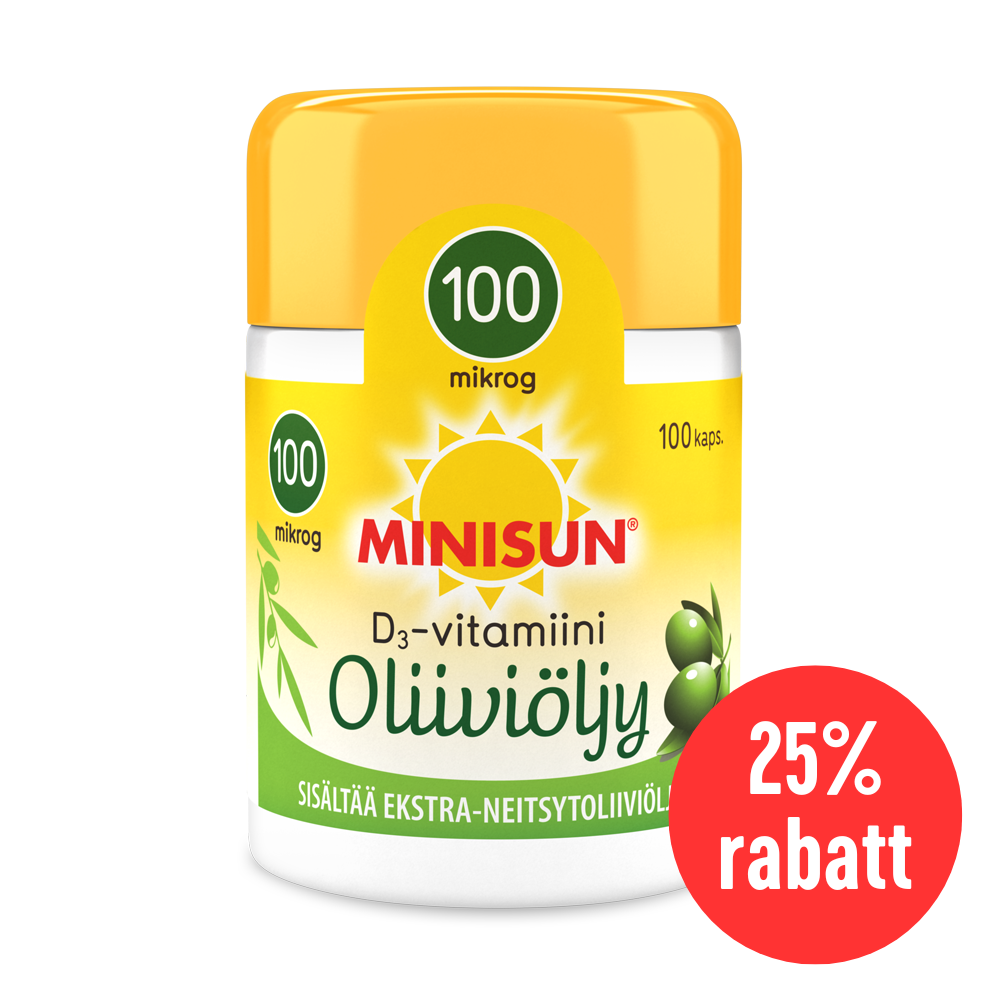Minisun D vitamin med Olivolja 100 µg