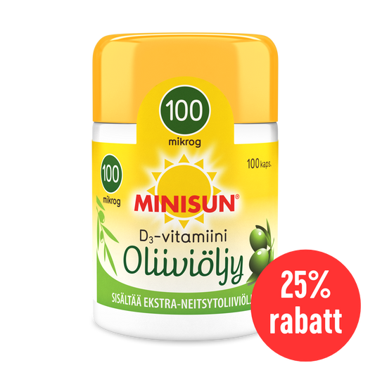 Minisun D vitamin med Olivolja 100 µg